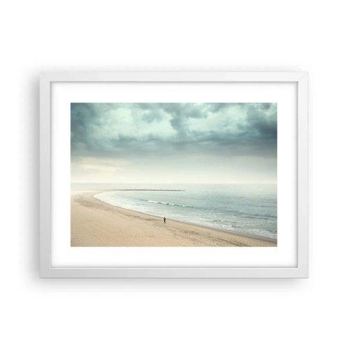 Póster en marco blanco - En busca de la paz - 40x30 cm