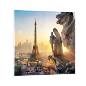 Cuadro sobre vidrio - Impresiones sobre Vidrio - Ha cambiado tanto la ciudad... - 40x40 cm