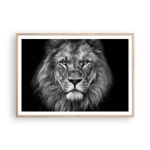 Póster en marco roble claro - Con el atuendo de la coronación - 100x70 cm