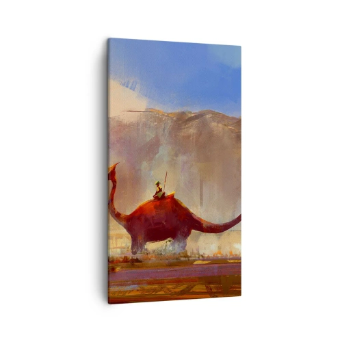 Cuadro sobre lienzo - Impresión de Imagen - Si no se hubieran extinguido - 45x80 cm