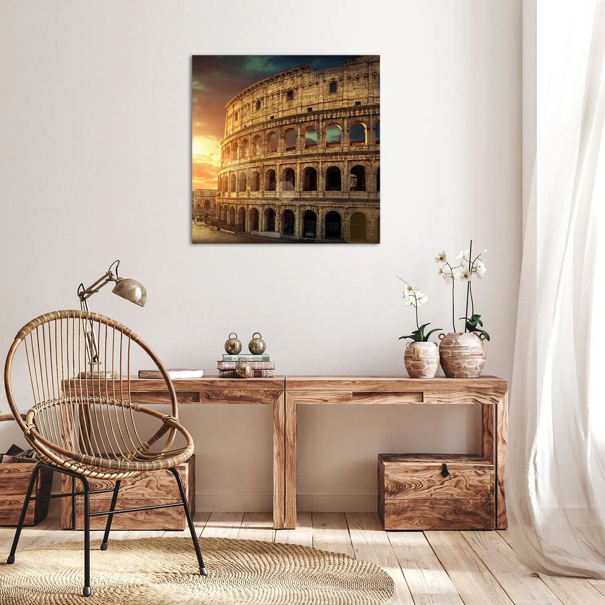 Cuadro sobre lienzo - Impresión de Imagen - Una impresión colosal - 50x50 cm