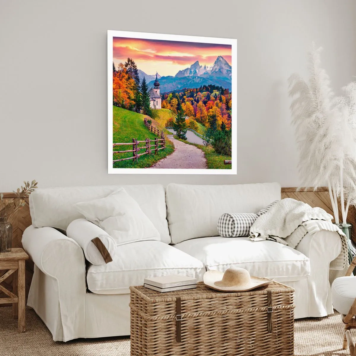 Póster - Paisaje como una pintura - 60x60 cm