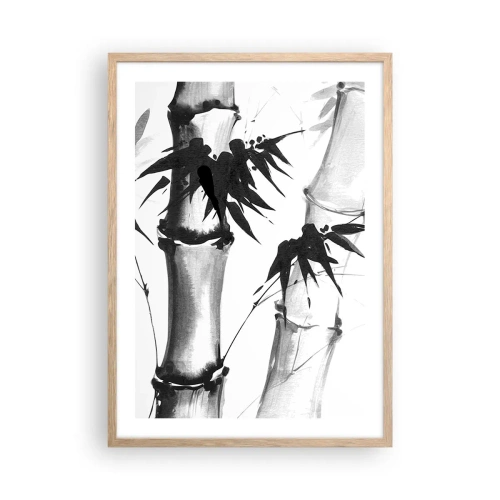 Póster en marco roble claro - Primer plano de Oriente - 50x70 cm