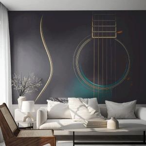 Fotomural Autadhesivo Deluxe Sticker - Un momento antes de que suene - Guitarra, Música, Instrumentos de cuerda - 500x350 cm