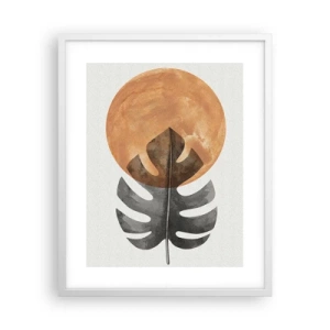 Póster en marco blanco - Siempre el sol - 40x50 cm