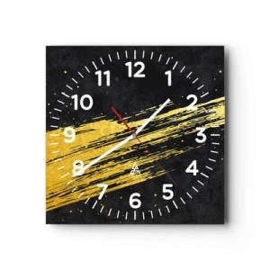 Reloj de pared - Reloj de vidrio - Saltar al hiperespacio - 30x30 cm