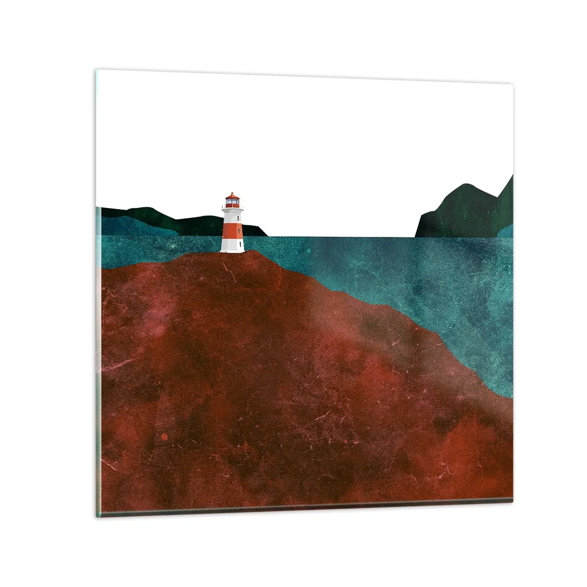 Cuadro sobre vidrio - Impresiones sobre Vidrio - Mirando al mar - 30x30 cm