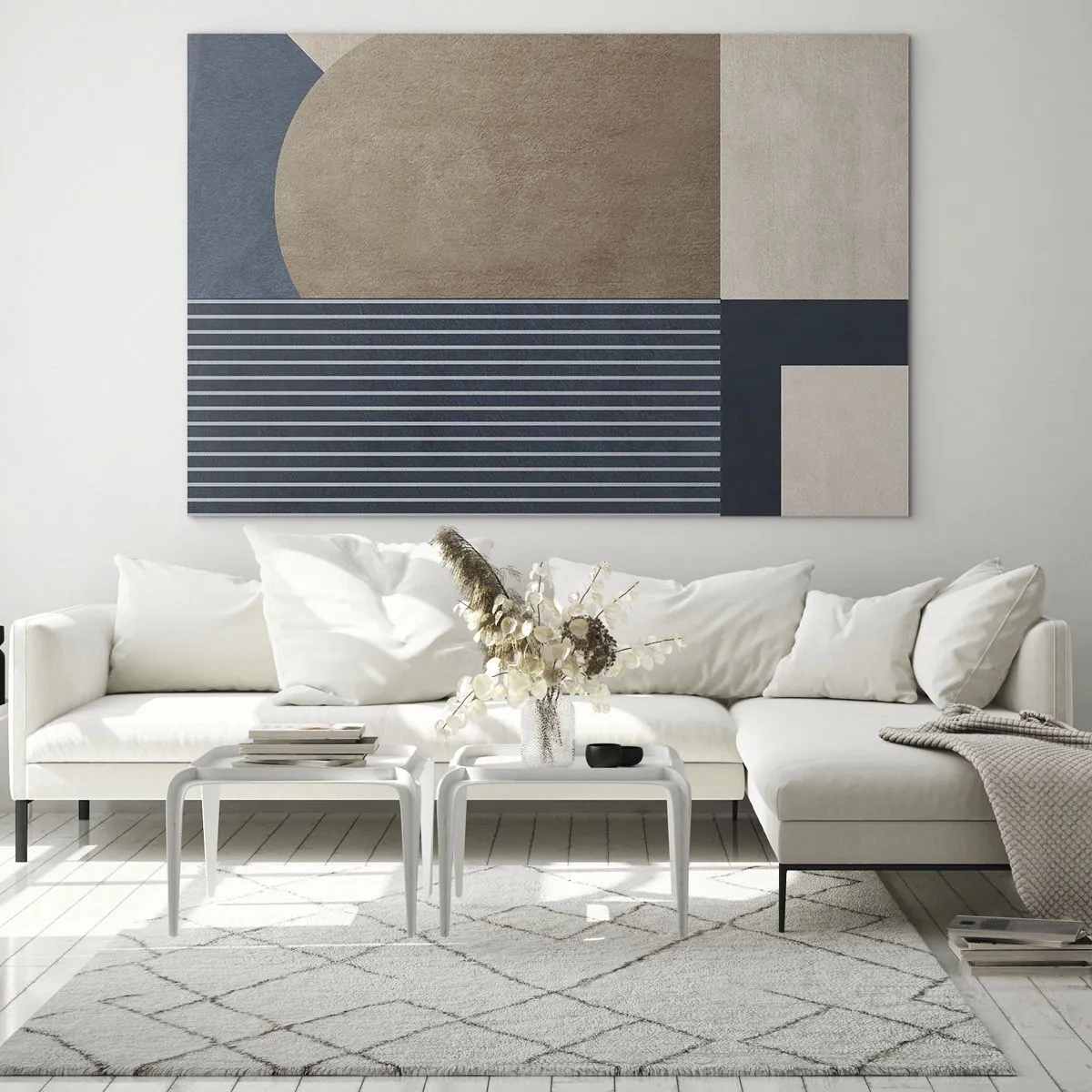 Cuadro sobre vidrio - Impresiones sobre Vidrio - Composición de sencillez y redondez - 70x50 cm