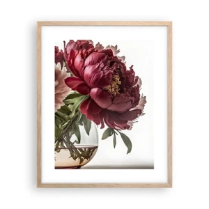 Póster en marco roble claro - En plena floración de la belleza - 40x50 cm