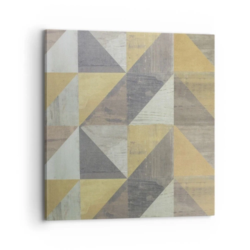 Cuadro sobre lienzo - Impresión de Imagen - El arte de los triángulos - 70x70 cm