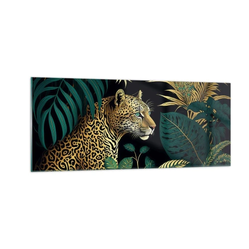 Cuadro sobre vidrio - Impresiones sobre Vidrio - El anfitrión en la jungla - 100x40 cm