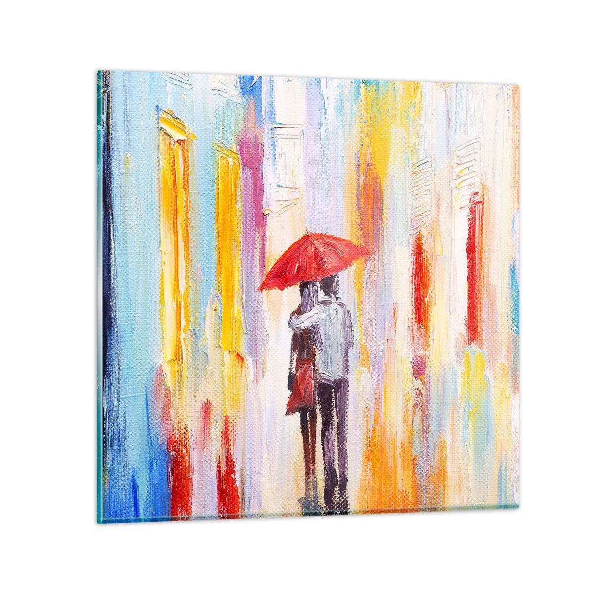 Cuadro sobre vidrio - Impresiones sobre Vidrio - Que siga lloviendo - 30x30 cm