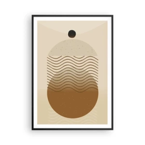 Póster en marco negro - Sobre el origen de las figuras geométricas - 70x100 cm