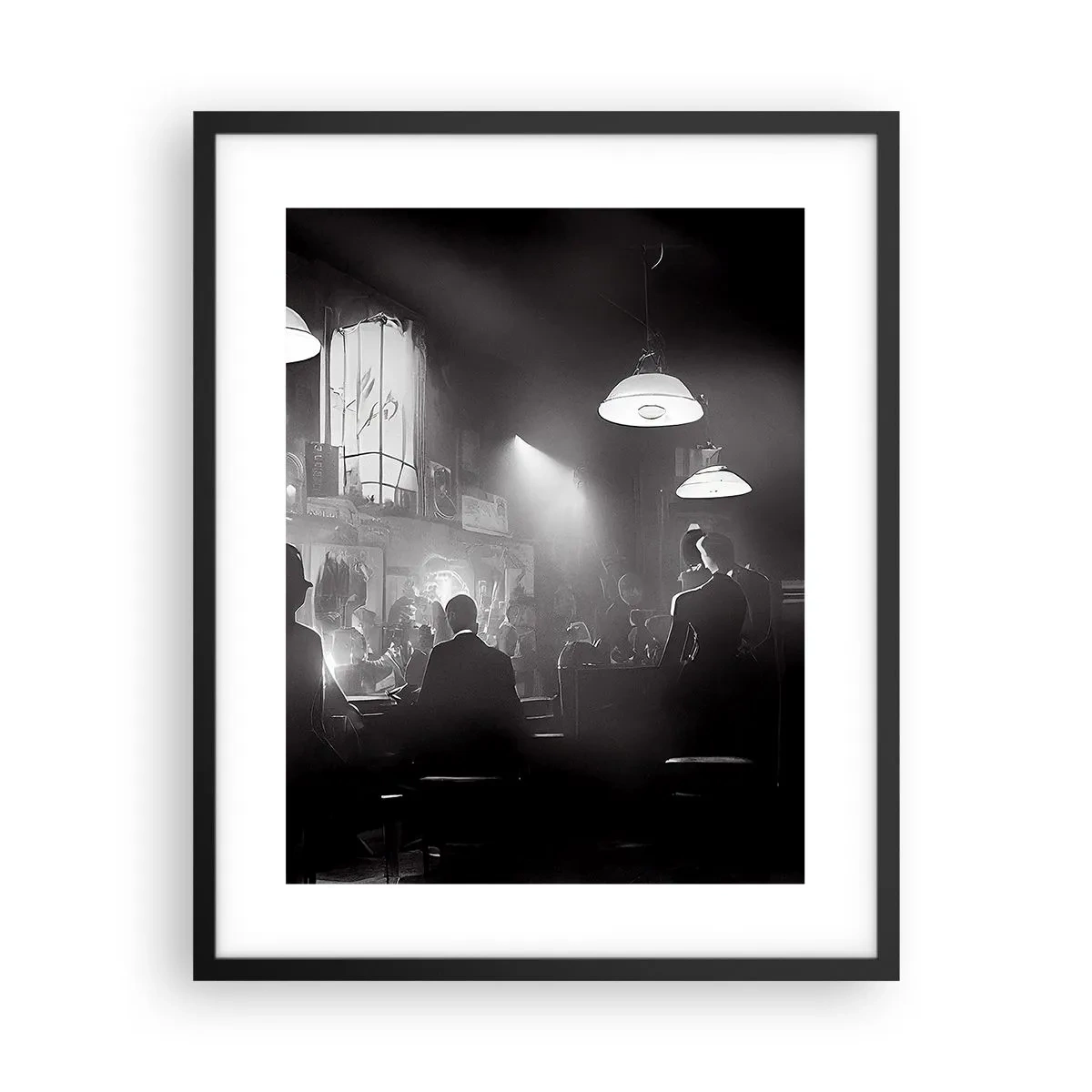 Póster en marco negro - En clave de jazz - 40x50 cm