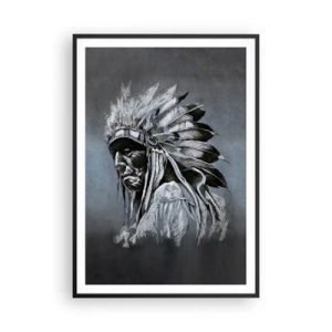 Póster en marco negro - Regreso a las raíces - 70x100 cm