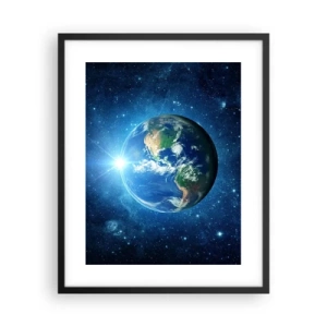 Póster en marco negro - Estamos en el cielo - 40x50 cm