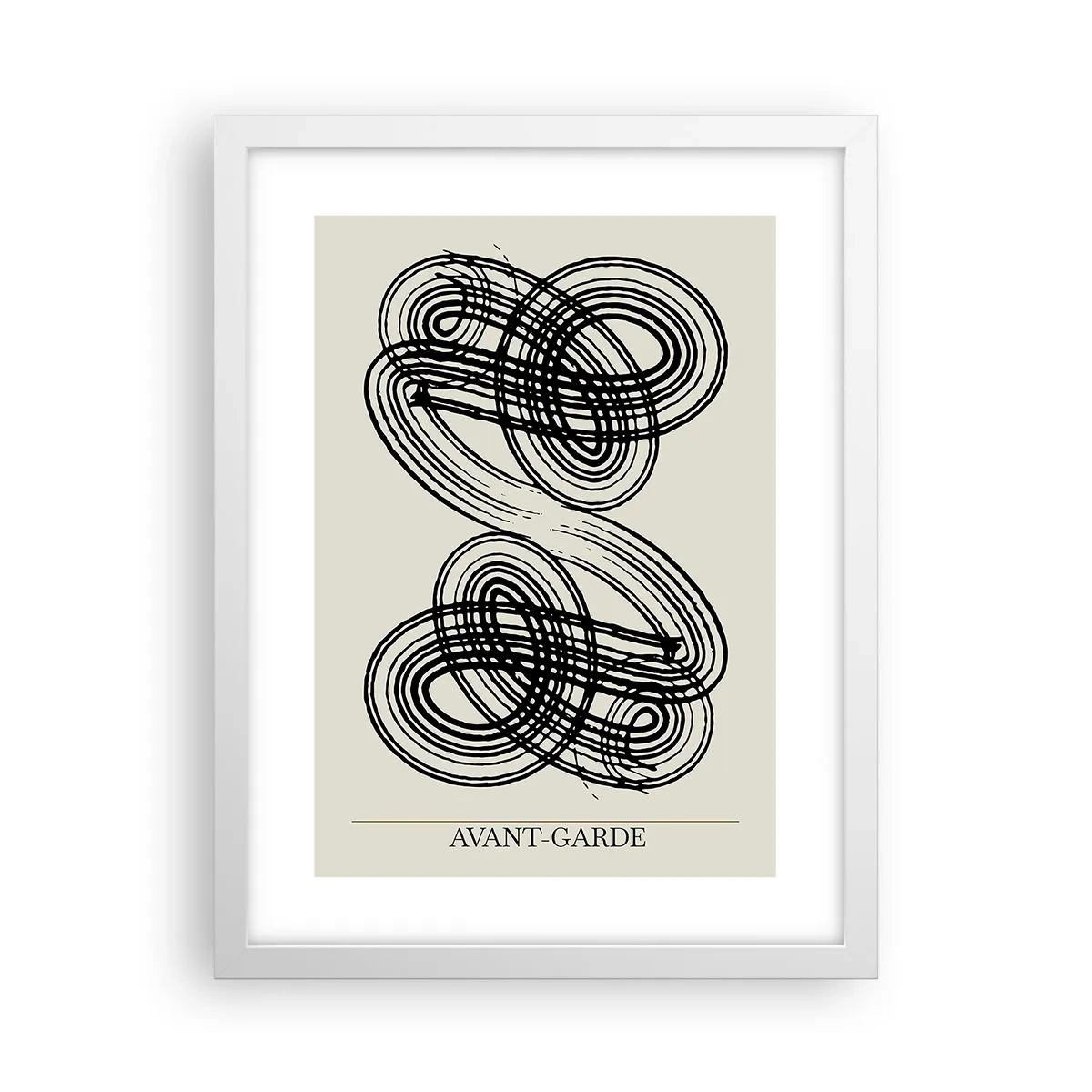 Póster en marco blanco - Salió espontáneamente - 30x40 cm