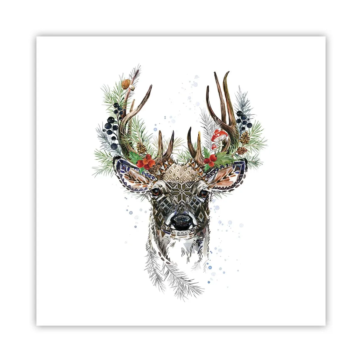 Póster - Con vestimenta festiva - 60x60 cm