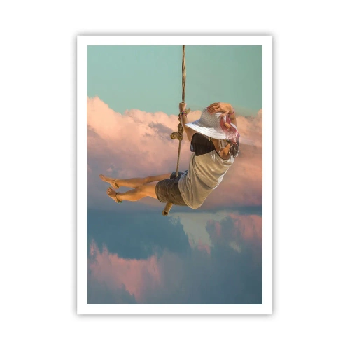 Póster - Jugando en las nubes - 70x100 cm
