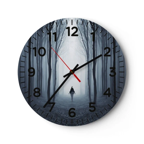 Reloj de pared - Reloj de vidrio - Alto y claro - 40x40 cm