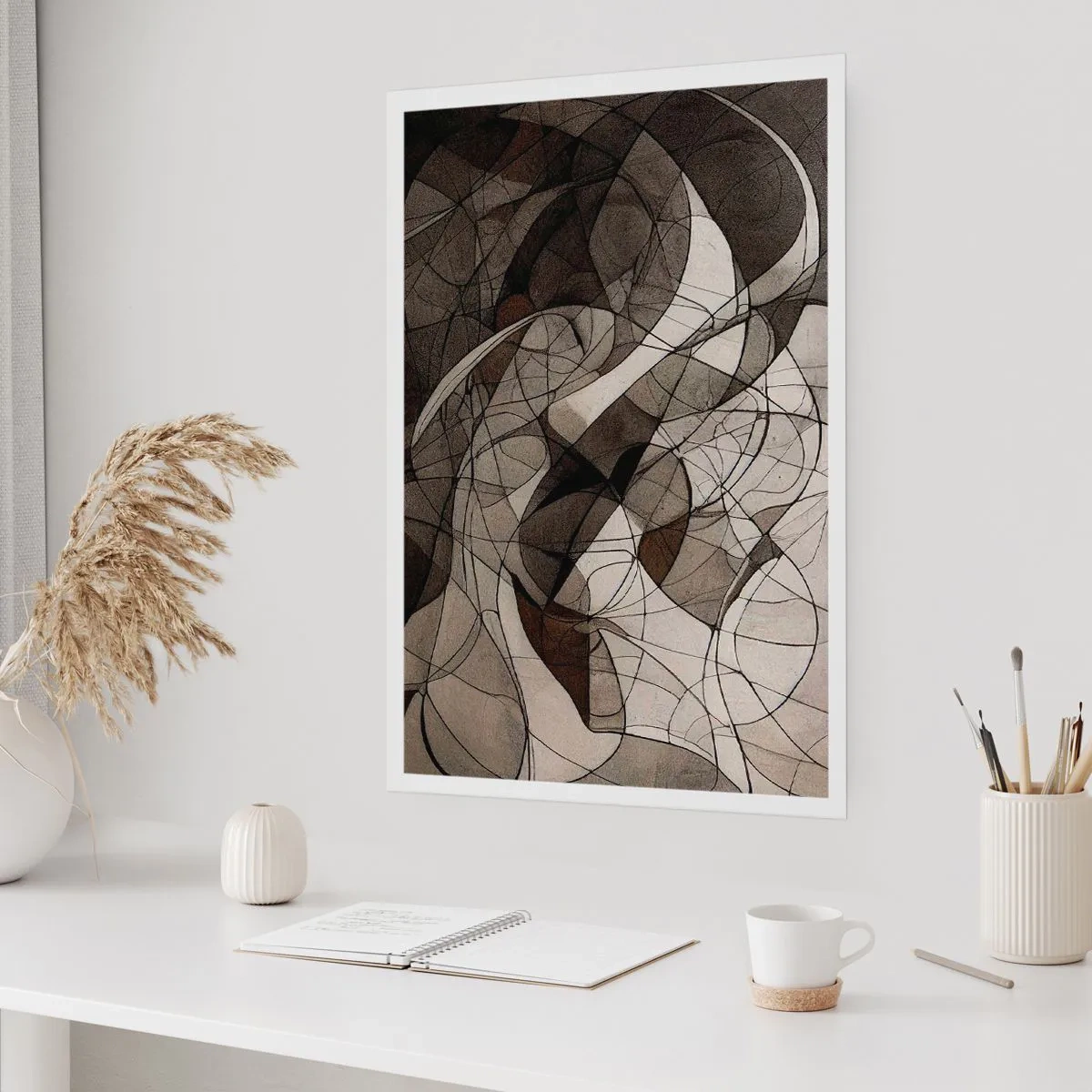 Póster - Circulación en colores tierra - 61x91 cm