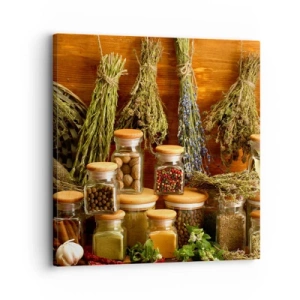 Cuadro sobre lienzo - Impresión de Imagen - La magia de la cocina - 30x30 cm