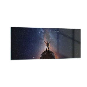 Cuadro sobre vidrio - Impresiones sobre Vidrio - ¡El poder está conmigo! - 100x40 cm