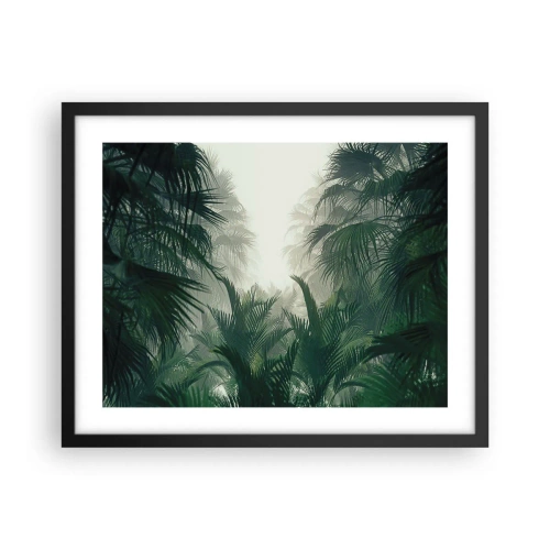 Póster en marco negro - Misterio tropical - 50x40 cm