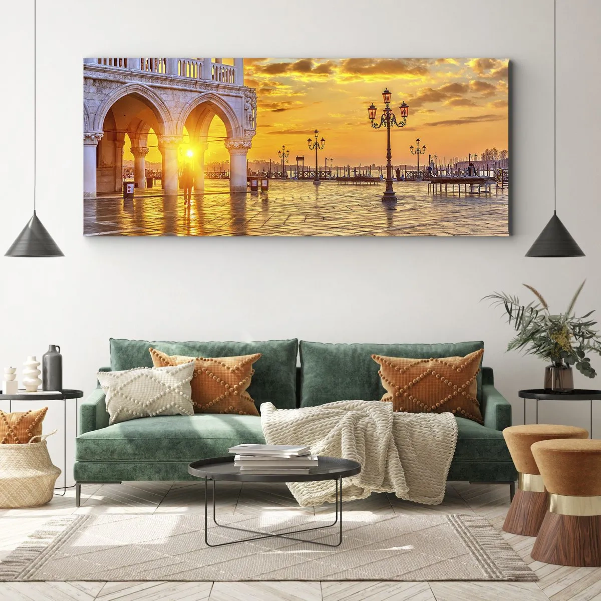 Cuadro sobre lienzo - Impresión de Imagen - ¿Dónde están todos? - 100x40 cm