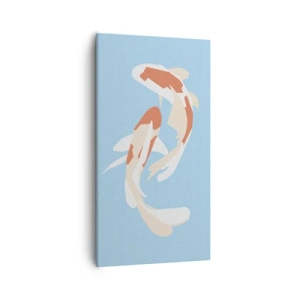 Cuadro sobre lienzo - Impresión de Imagen - Natación sincronizada espontánea - 55x100 cm