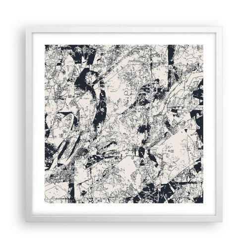 Póster en marco blanco - La interpenetración de los opuestos - 50x50 cm