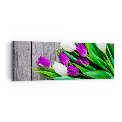Cuadro sobre lienzo - Impresión de Imagen - El día de la fiesta de la primavera - 90x30 cm