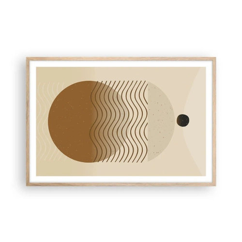 Póster en marco roble claro - Sobre el origen de las figuras geométricas - 91x61 cm