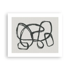 Póster - Abstracción en bucle - 50x40 cm