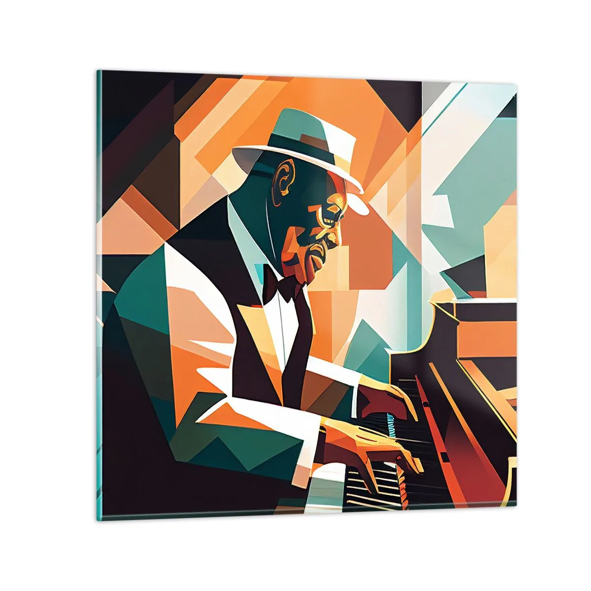 Cuadro sobre vidrio - Impresiones sobre Vidrio - Todo ese jazz que llevas dentro - 30x30 cm