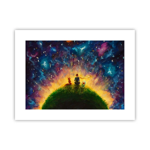 Póster - Amor y amistad - lo único entero - 40x30 cm