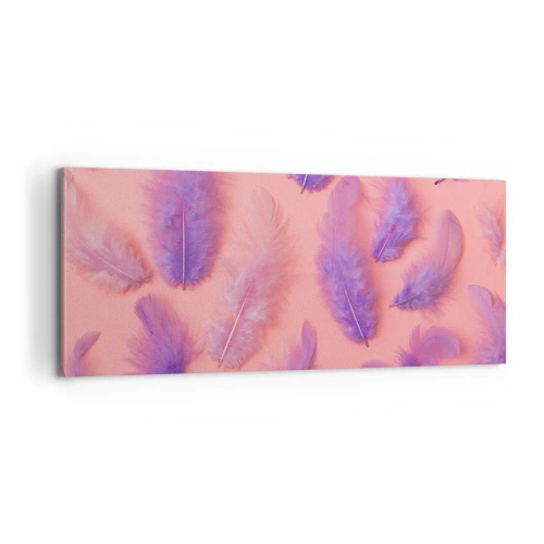 Cuadro sobre lienzo - Impresión de Imagen - Un pájaro lila del deseo - 100x40 cm