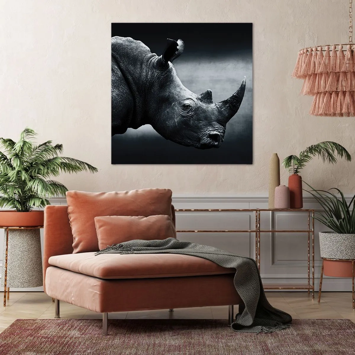 Cuadro sobre lienzo - Impresión de Imagen - Perfil derecho - 40x40 cm