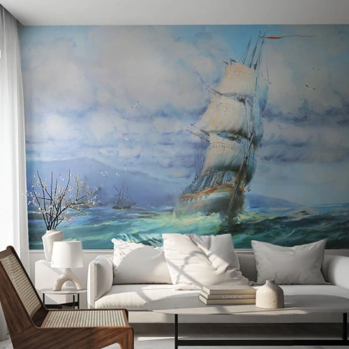 Fotomural Premium Canvas - Viento en popa - Velero, Mar, navegación - 250x175 cm