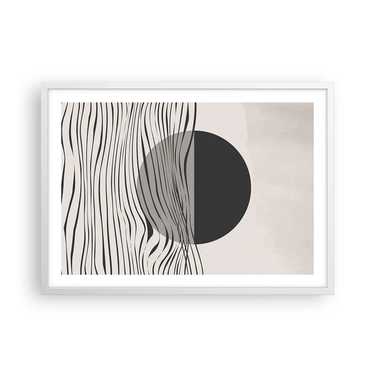 Póster en marco blanco - Media composición - 70x50 cm