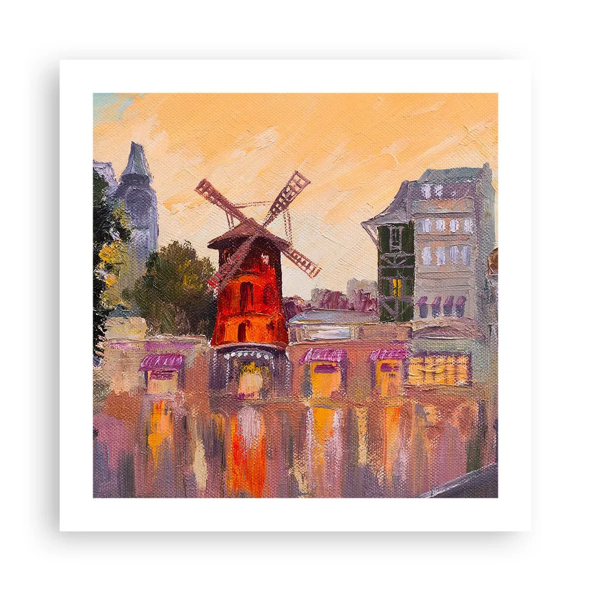 Póster - Iconos parisinos - Moulin Rouge - 50x50 cm