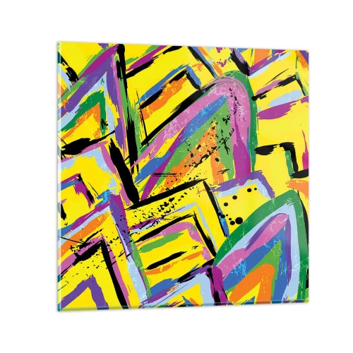 Cuadro sobre vidrio - Impresiones sobre Vidrio - Grita de alegría - 30x30 cm