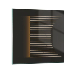 Cuadro sobre vidrio - Impresiones sobre Vidrio - Explorar la oscuridad - 50x50 cm