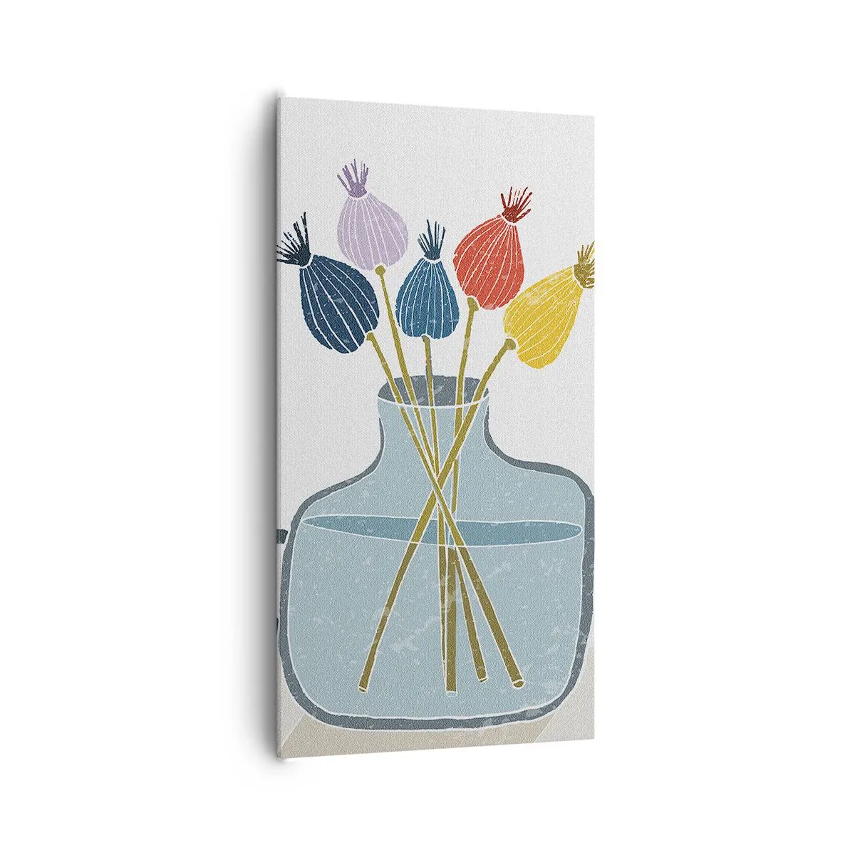 Cuadro sobre lienzo - Impresión de Imagen - Como una semilla de amapola - 65x120 cm