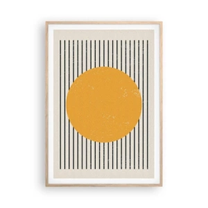 Póster en marco roble claro - El poder de la sencillez - 70x100 cm