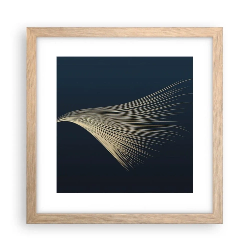Póster en marco roble claro - Como el cabello de un ángel - 30x30 cm