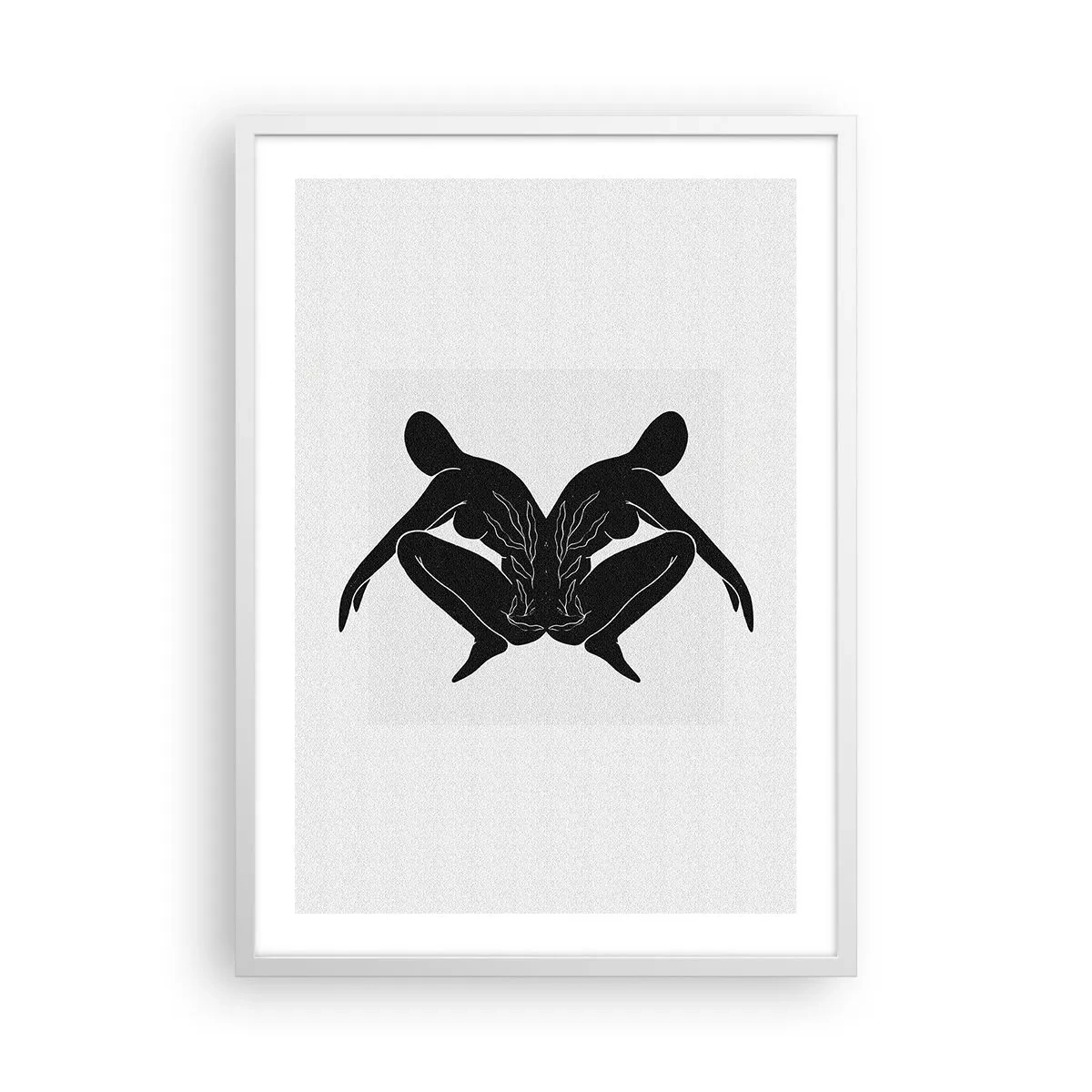 Póster en marco blanco - Un alma compartida - 50x70 cm