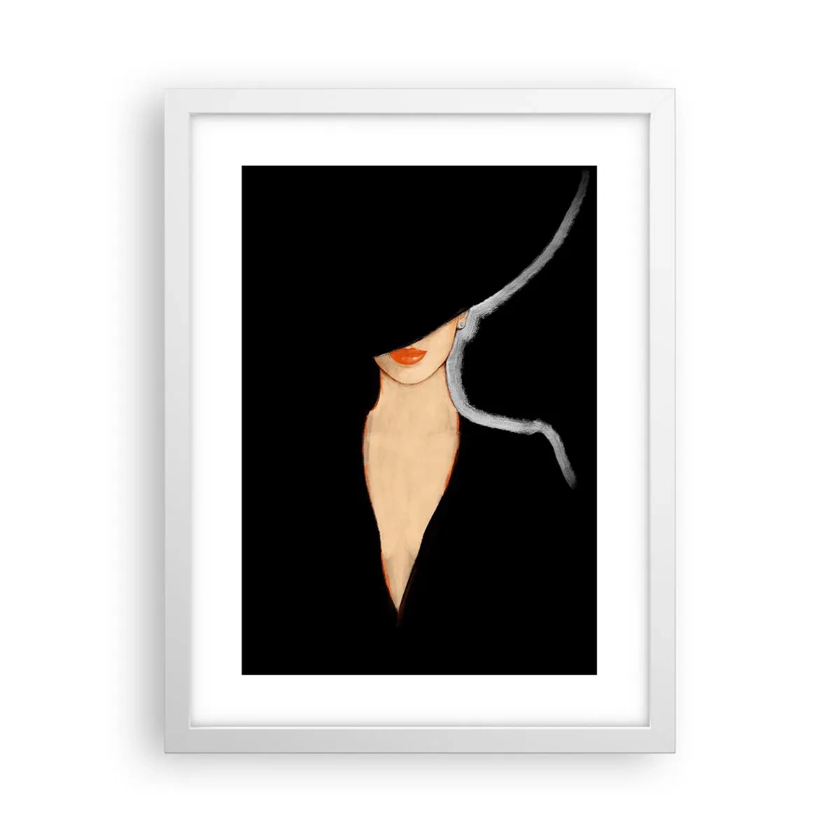 Póster en marco blanco - Elegancia y estilo - 30x40 cm