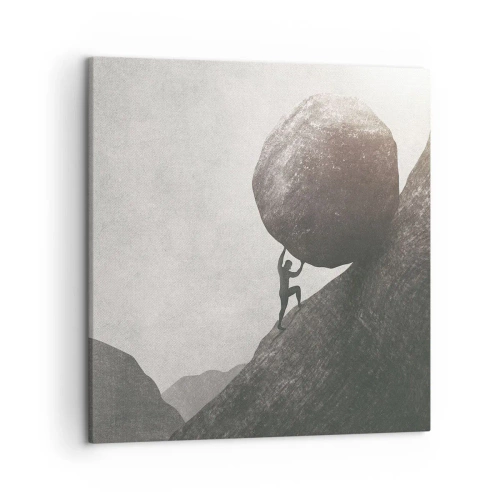 Cuadro sobre lienzo - Impresión de Imagen - Creo, contra toda esperanza - 50x50 cm