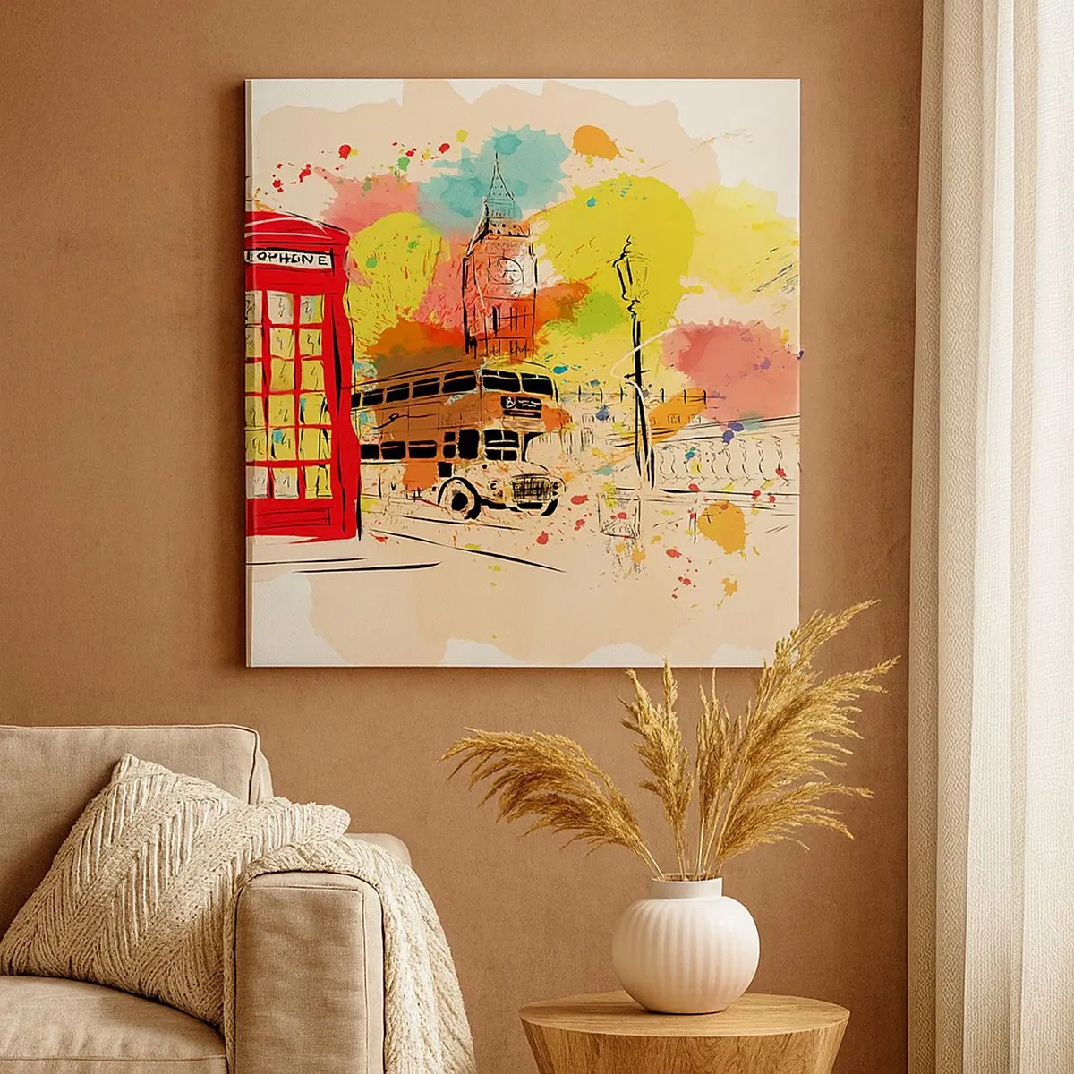 Cuadro sobre lienzo - Impresión de Imagen - Una ciudad de la diversidad - 30x30 cm